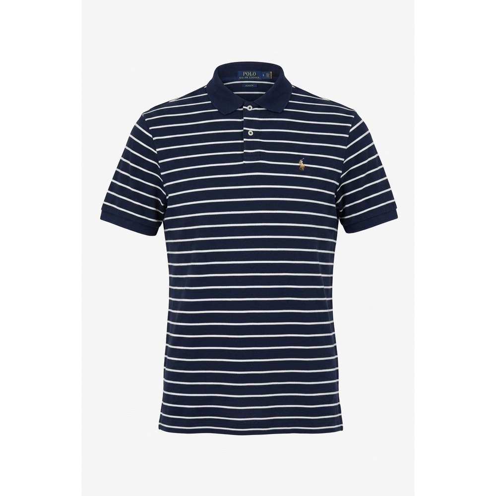 Polo Ralph Lauren Classic Fit Striped Polo Shirt Men's‎ Large Navy White